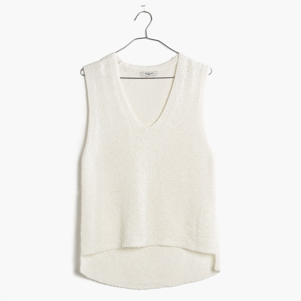Madewell cream sweater tank
